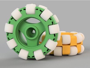 easy omniwheel robotics education omni wheel robocup junior 3d print model - Mito3D