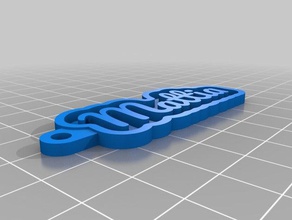 mi tecla personalizada de la cadena su nombre personal llaveros 3d print model - Mito3D