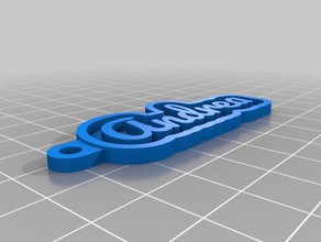 mi tecla personalizada de la cadena su nombre personal llaveros 3d print model - Mito3D