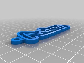 mi tecla personalizada de la cadena su nombre personal llaveros 3d print model - Mito3D