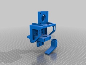 offset anet a8 direct drive feed e3d bowden carriage mount best printer parts 3d print model - Mito3D