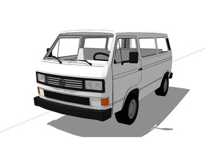 vw t3 véhicules 3d print model - Mito3D
