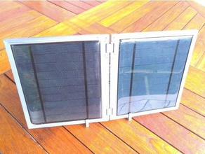autonomous iot temperature monitoring solar charger outdoor garden ds18b20 emoncms esp8266 foldable panel reverse hinge sensor 3d print model - Mito3D