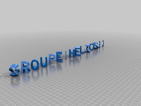 il mio personalizzato dual lettera blocchi illusione su misura 3d print model - Mito3D