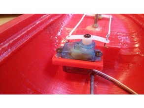 rc rebocador suporte do servo complemento rádio controlado barco tug brinquedo de 3d print model - Mito3D