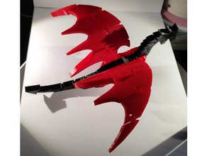 dragão 2 asas de 4 pernas 3d print model - Mito3D