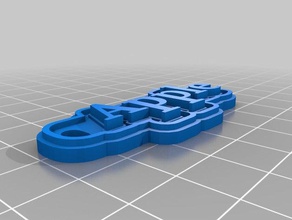 apple Schlüsselanhänger angepasst 3d print model - Mito3D