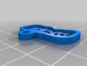 eda Schlüsselanhänger angepasst 3d print model - Mito3D