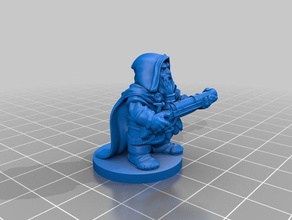 dnd anão rifleman remasterizada da base de dados playsets fantasia miniatura tampo mesa warhammer 3d print model - Mito3D