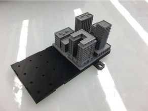 modular miniature model buildings based geocraper structures architecture 3d print model - Mito3D