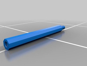 plegable palo de lacrosse 3d impresión 3d print model - Mito3D