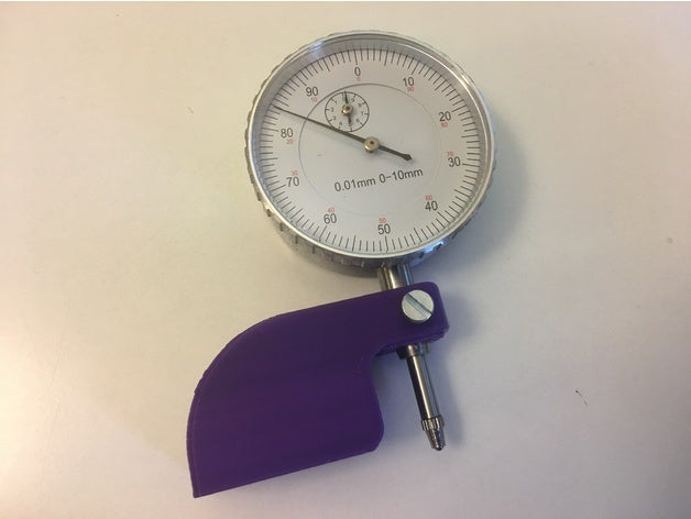 simple dial indicador de apoyo comparateur marcado el 3D print model - Mito3D