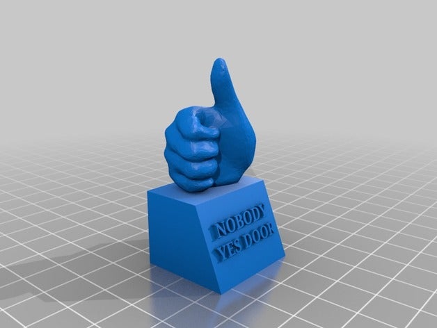nobody yes door people 3D print model - Mito3D