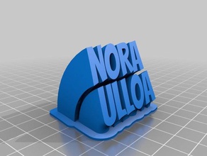 nora office customized 3d print model - Mito3D