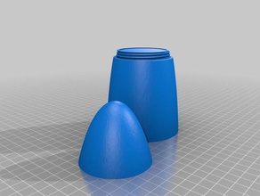 red neck rocket screw cone hobby 3d print model - Mito3D