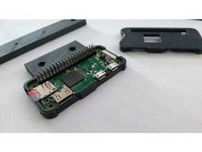 raspberry pi zero monitor mount bracket case 3d print model - Mito3D