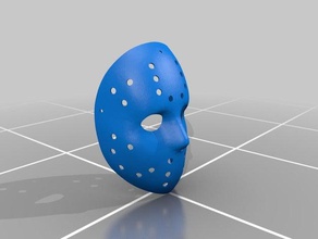 full size mkx hockey mask blank undamaged jason voorhees mortal kombat x 3d print model - Mito3D