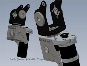 carlz johnny 5 médio do tronco adereços johny 3d print model - Mito3D