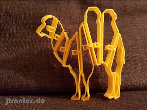 flexi articulés à dos de chameau animaux flexible imprimer la place 3d print model - Mito3D