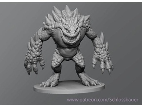 hezrou dnd dungeons dragons monster tabletop 3d print model - Mito3D