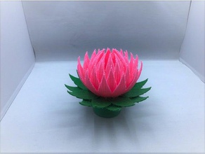 lotus blossom lamp buddha flower namoo3d xyzprinting xyz da vinci 3d print model - Mito3D