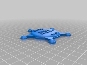 poppy badge props customized 3d print model - Mito3D
