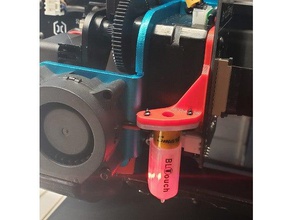 sidewinder x1 bltouch mount zprobe z probe 3d print model - Mito3D