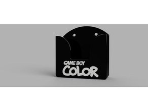 gameboy color wall mount decor gbc 3d print model - Mito3D