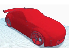 nissan 350z car 3d print model - Mito3D