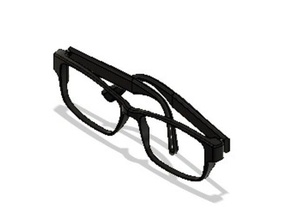 glasses eyeglasses frames 3d print model - Mito3D