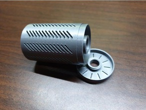 dessecante recipiente prusament filamento de spool recipientes a caixa cilindro titular fusion360 fusão 360 entalhado 3d print model - Mito3D