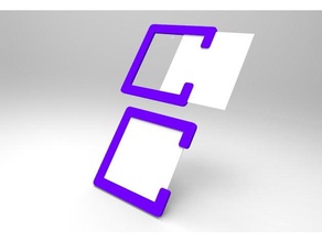 marco para pictogramas Impressora 3d ayuda foto quadro pictograma 3d print model - Mito3D