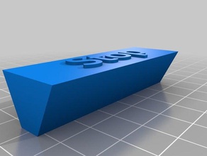 mon personnalisée plaque signalétique des signes logos 3d print model - Mito3D