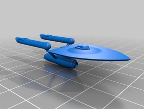 federal fast cruiser los juguetes juegos las batallas la flota starship trek 3d print model - Mito3D