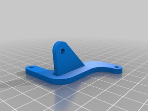 fan mount bracket - dropped down 2mm 3d print model - Mito3D