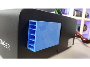longer lk1 alfawise u20 control box mufflerdeflector 3d printer accessories blow fan sound wind 3d print model - Mito3D