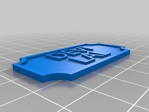 meine angepasste Typenschild Zeile 2 kundengebundene 3d print model - Mito3D