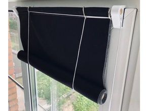 roman blinds household shades textile upvc window 3d print model - Mito3D