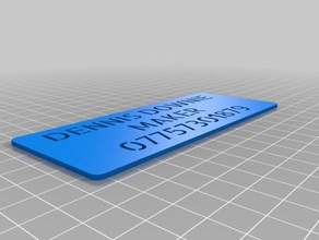 maker stencil parametric signs logos customized 3d print model - Mito3D