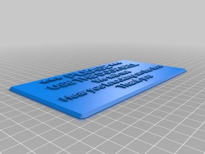 door label office customized 3d print model - Mito3D