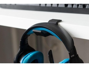 headphone hanger organization headphones holder hook stand 3d print model - Mito3D