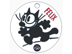 felix cat keychains 3d print model - Mito3D