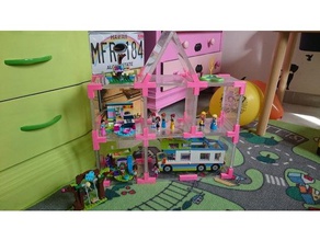 riciclato custodie cd della casa delle bambole giocattolo scaffali -&gtremix costruzione giocattoli 3d print model - Mito3D