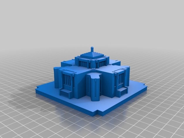 cardston temple de reprise sculptures l'architecture canada l'église du christ dernier jour saint lds cadeau imprimer thème mormon d'impression 3D print model - Mito3D