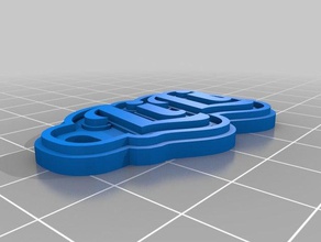 minha personalizado de várias linhas tag porta-chaves chaveiros 3d print model - Mito3D