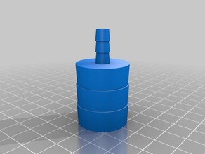 my customized tube connector diameter adaptation pets 3d print model - Mito3D