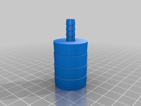 il mio personalizzato connettore del tubo diametro di adattamento animali domestici 3d print model - Mito3D