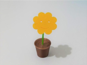 flower pot art 3d print model - Mito3D