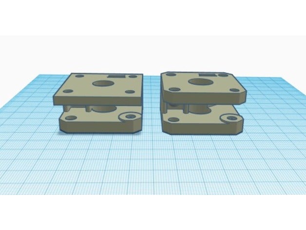 enclosed baseplate 3d printer parts mpsm extruder upgrades v1 3D print model - Mito3D