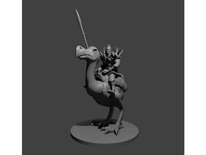 orc axe beak rider toys games 3d print model - Mito3D